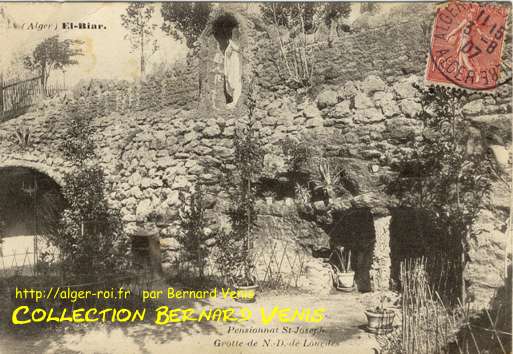 Pensionnat Saint Joseph - la grotte Notre-Dame de Lourdes