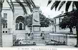 el biar,monument aux morts et place de la mairie