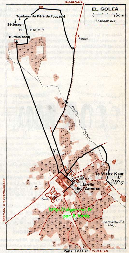 Plan extrait du guide vert Michelin, 1e et dernière édition de 1956