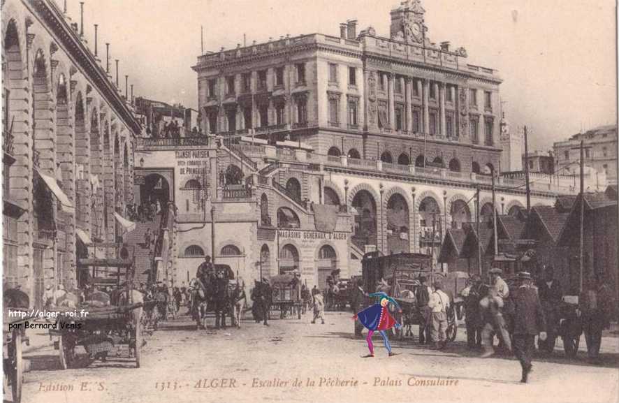 escaliers de la pêcherie et palais consulaire