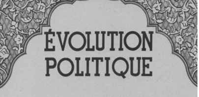 ÉVOLUTION POLITIQUE