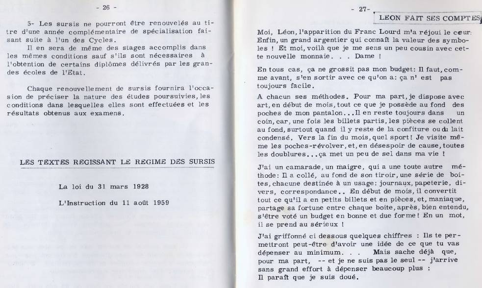 Pages 24-25 : Léon est sursitaire, suite