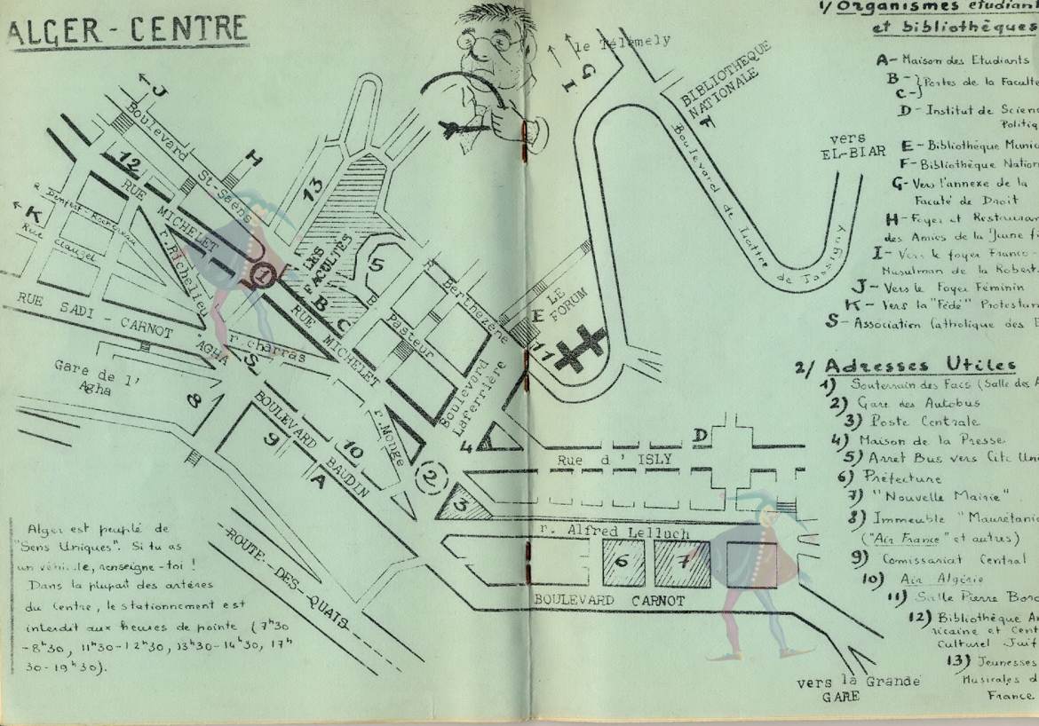 Pages 34-35 : schéma d'Alger - centre