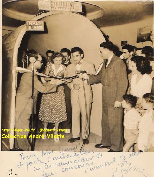 Vers 1948 - Inauguration humoristique du tunnel 