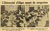 L'Université d'Alger meurt de congestion. 