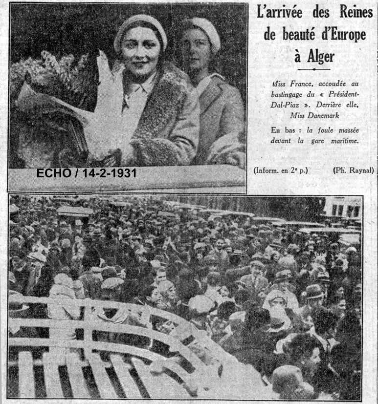 Les REINES DE BEAUTÉ d'EUROPE à ALGER