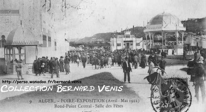 Rond-point central , salle des fêtes, kiosque à musique