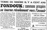 Terre de misère, il y a 100 ans, Fondouk se tourne vers l'avenir.