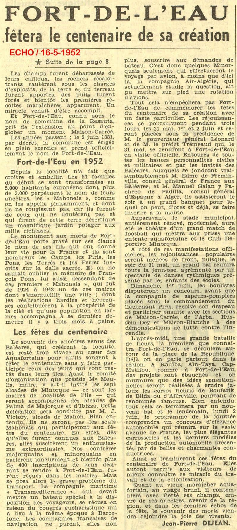 FORT DE L'EAU