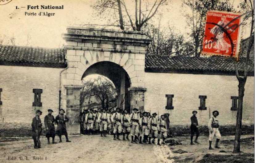 PORTE d'ALGER...avec chasseurs alpins...