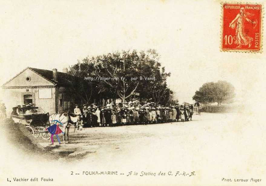 Fouka-ville,a la station des cfra,c.f.r.a.