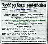 societe routes nord africaines