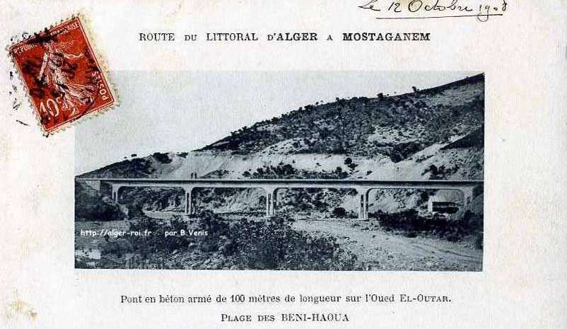 Pont en béton sur l'oued El-Outar 