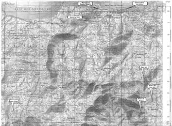 Carte des mines de l'ouest algérois