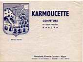 Etiquette de Karmoucette , confiture de figues fraîches
