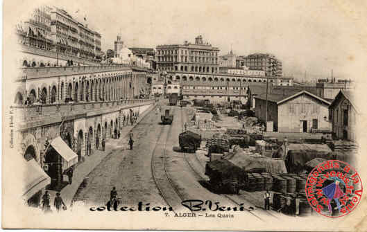 7:-Alger, les quais,50 ko