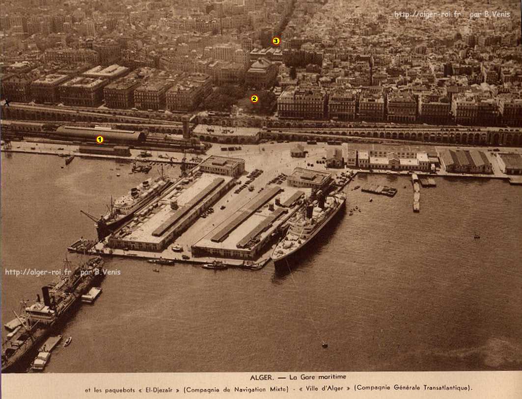 la gare maritime en 1936