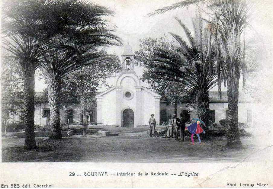 gouraya,interieur de la redoute, l'eglise