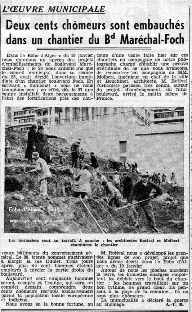 Les travaux d'aménagement du boulevard Maréchal-Foch