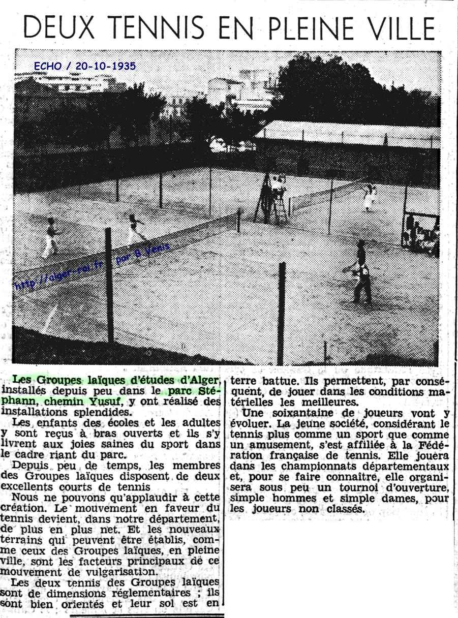 Deux tennis en pleine ville