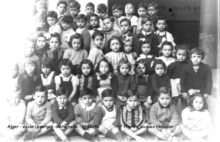 Maternelle , 1945-1946, photo de Jacques Hassoun