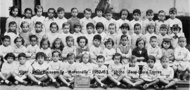 l'école Caussemille, maternelle, 1952-1953