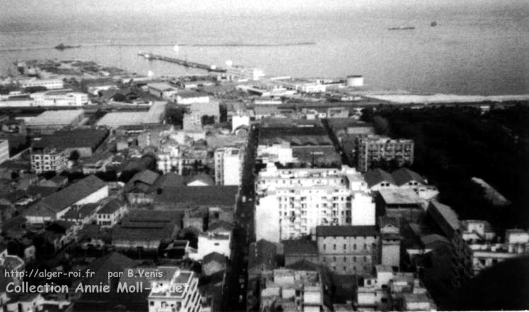 la rue d'Amourah vue de la colline ( en 1973)