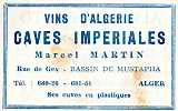 hamma,vins d'algerie,caves imperiales,rue de gex