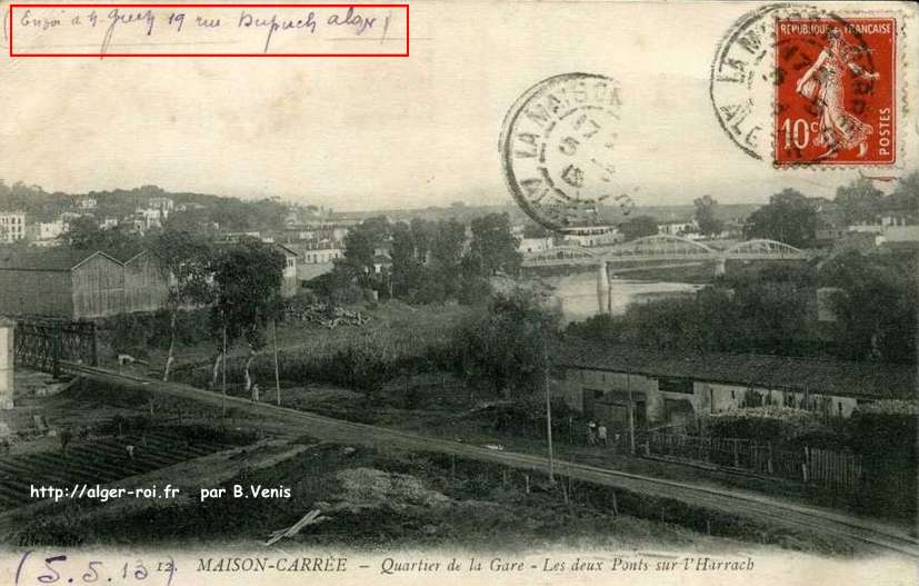 Quartier de la gare - les deux ponts sur l'Harrach