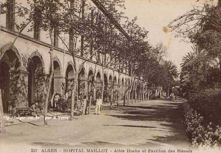 Allée Hoche et pavillon des blessés