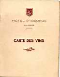 Carte des vins