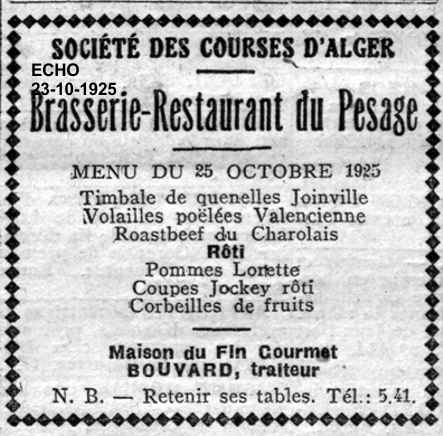 brasserie du pesage