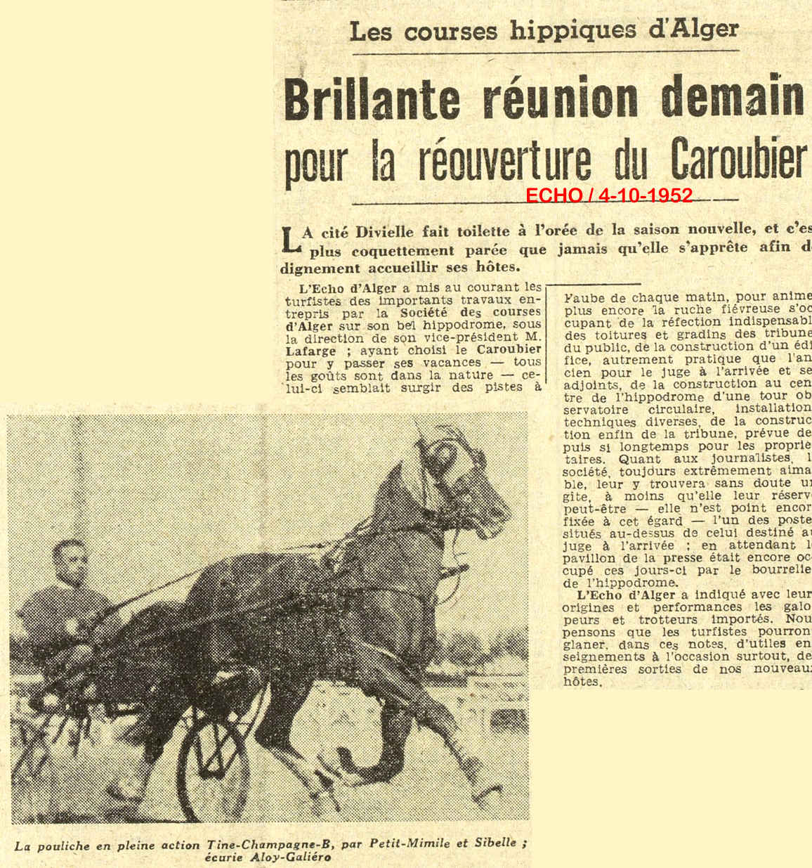 Les courses hippiques d'Alger