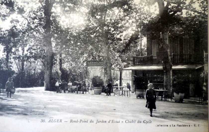 jardin d'essai,mustapha,rond-point,chalet du cycle