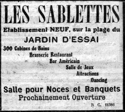 Les Sablettes, le plus grand établissement balnéaire de l'Algérie 