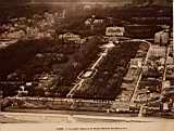 le hamma,le jardin d'essai, le musée national des Beaux-Arts,vue aerienne, 1936