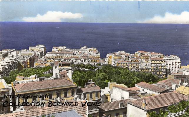 Vue générale sur Bab-el-Oued et les jardins Marengo 