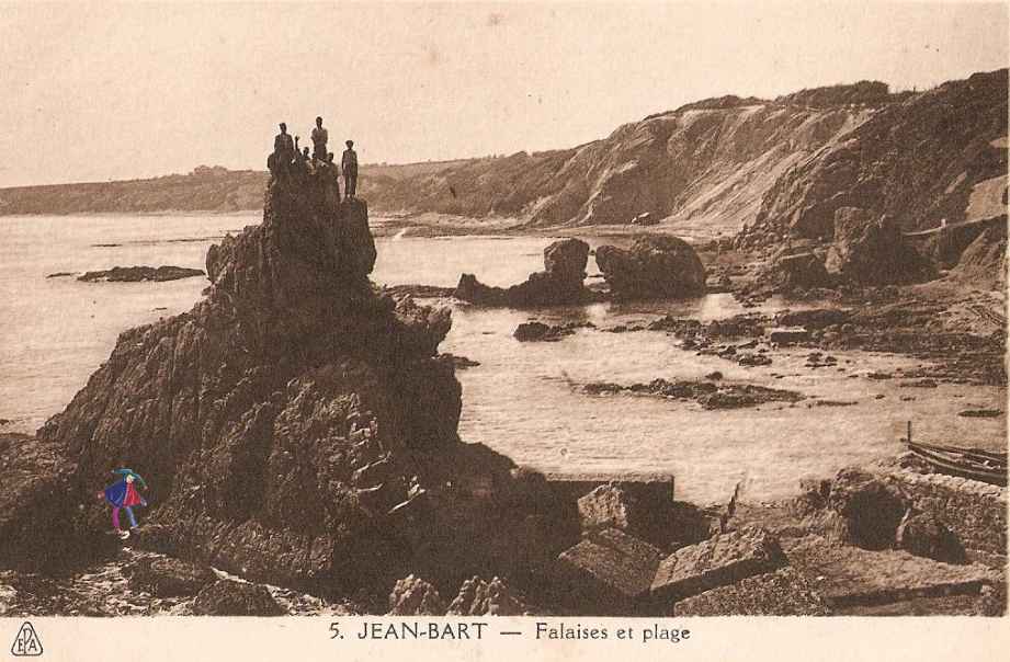 Jean Bart , falaises et plage