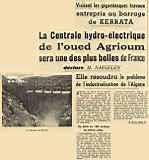 La centrale hydro-électrique de l'oued Agrioun 