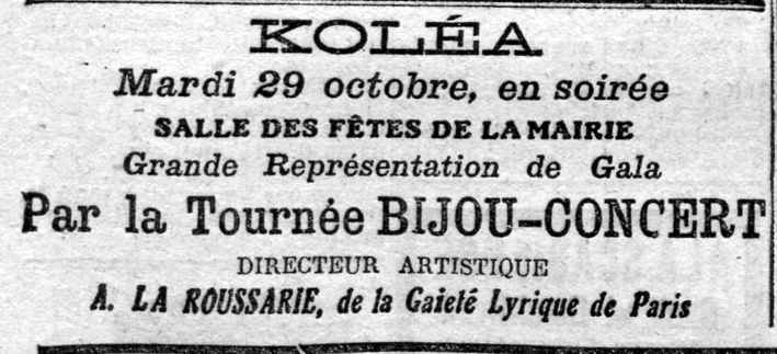 La tournée BIJOU-CONCERT