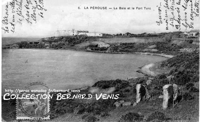 La Pérouse, la baie et le fort turc