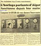 L'horloge parlante d'Alger
