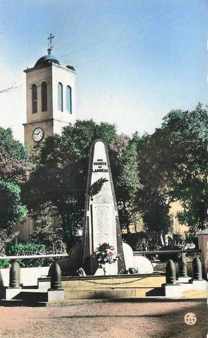 lambese,monument aux morts et clocher