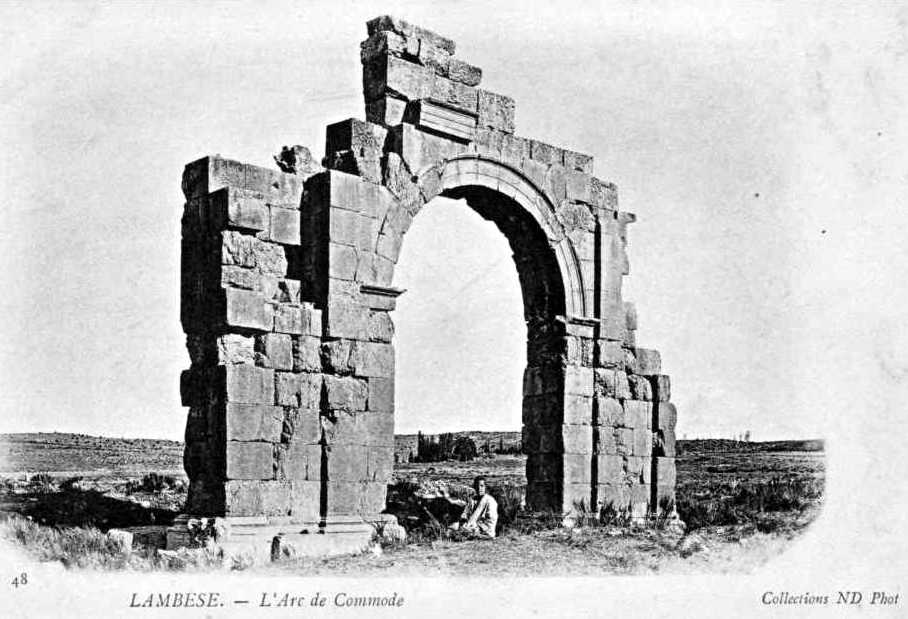 lambese,l'arc de commode