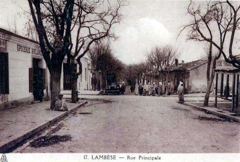 lambese,la rue principale