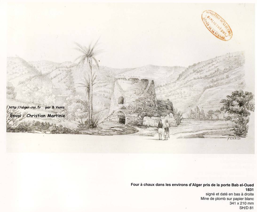 Four à chaux pris de la porte de Bab-el-Oued
