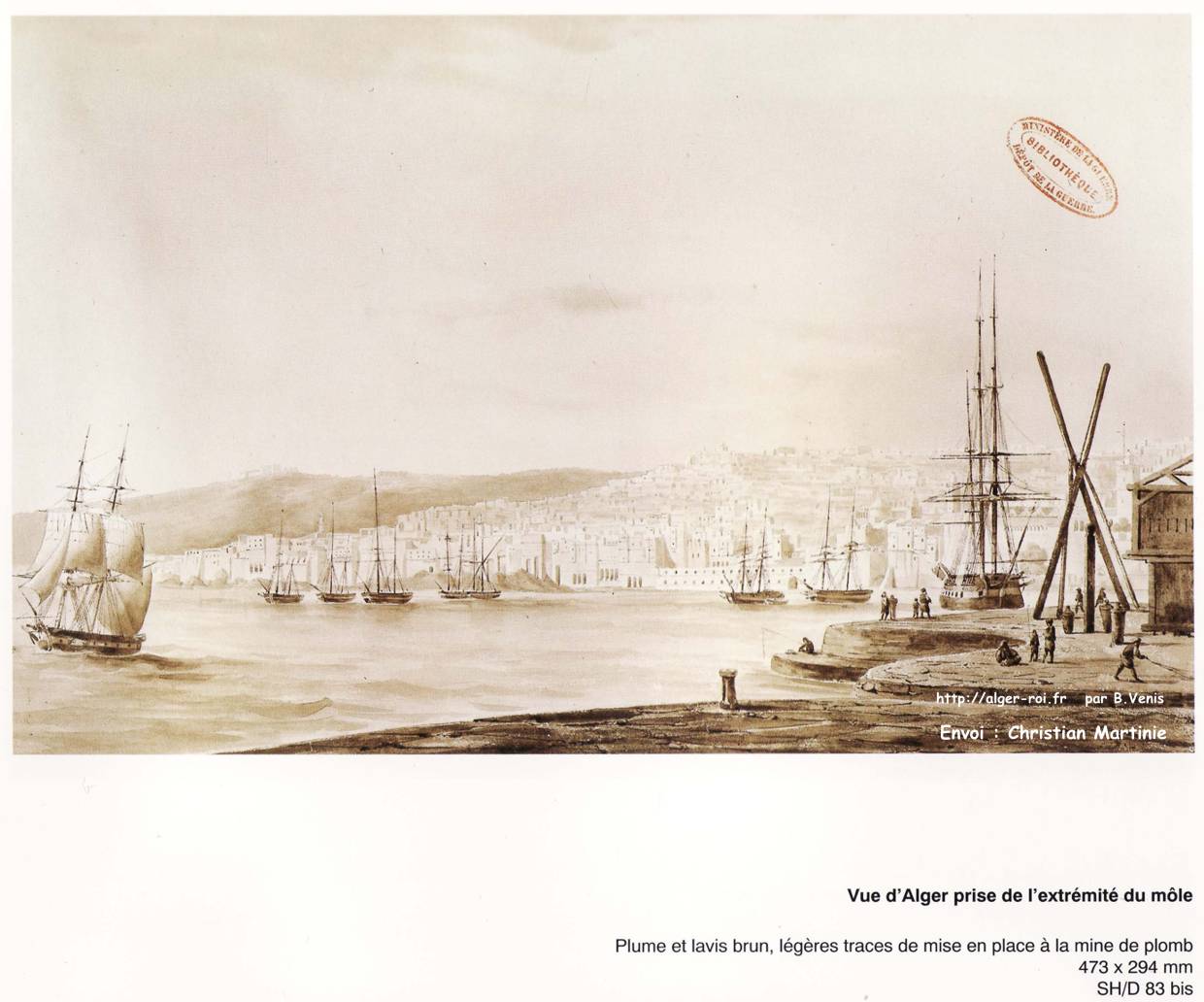 Vue d'Alger prise de l'extrémité du môle