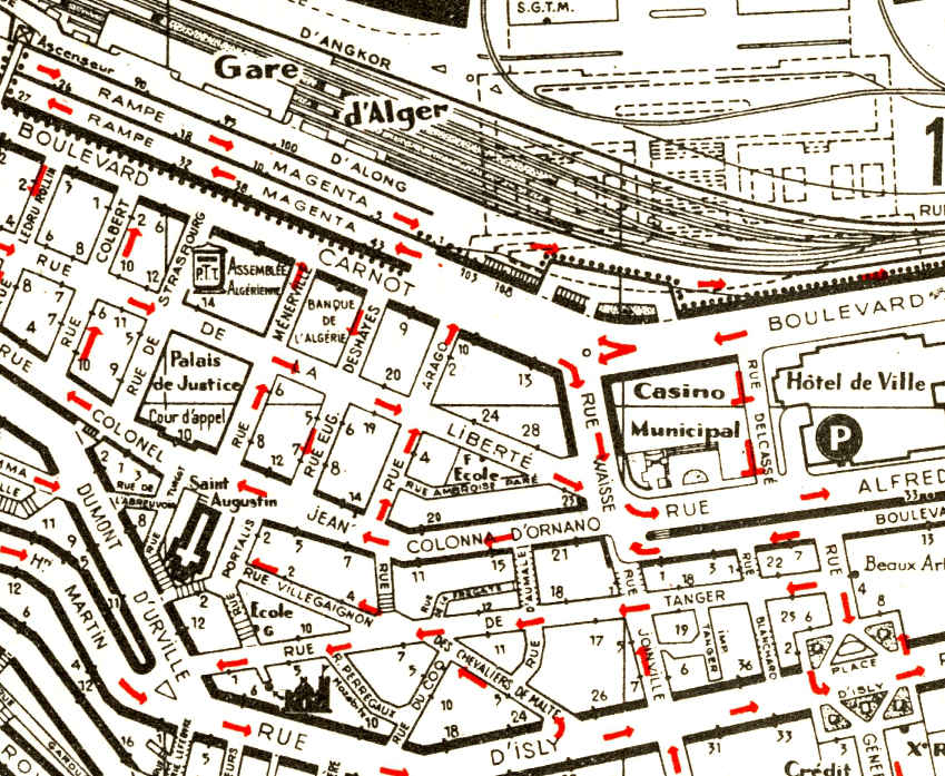 17, rue de la Liberté, à l'angle de la rue Ménerville.