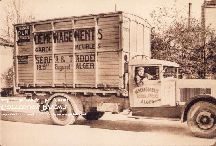 Vers 1930 - Plateau de déménagement - 4,5 t - container bois - 
