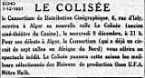 Le cinéma "le Colisée " avec le "Costaud des P.T.T."